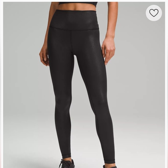 NWT Sold Out Lululemon Wunder Train High-Rise Tight 28" Foil - Picture 1 of 4